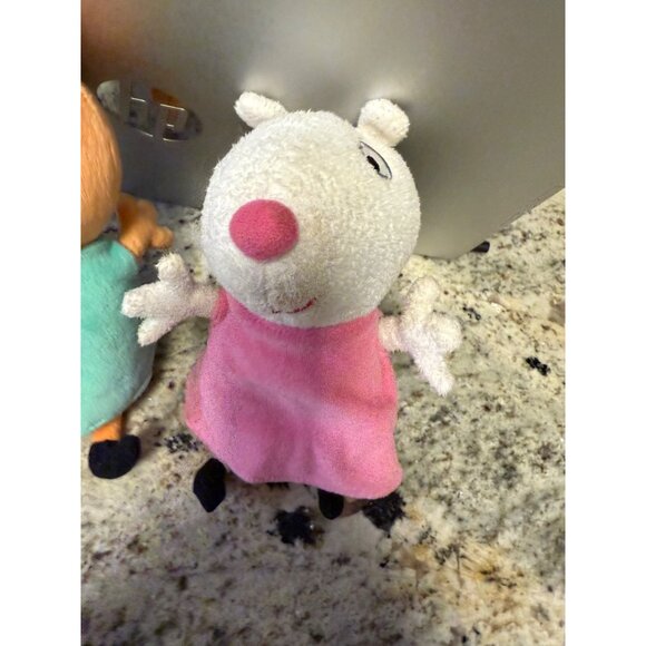 Lot of 2 Peppa Pig Suzy sheep talking plush Peppa pig candy cat Meows 2003 works - Picture 9 of 16